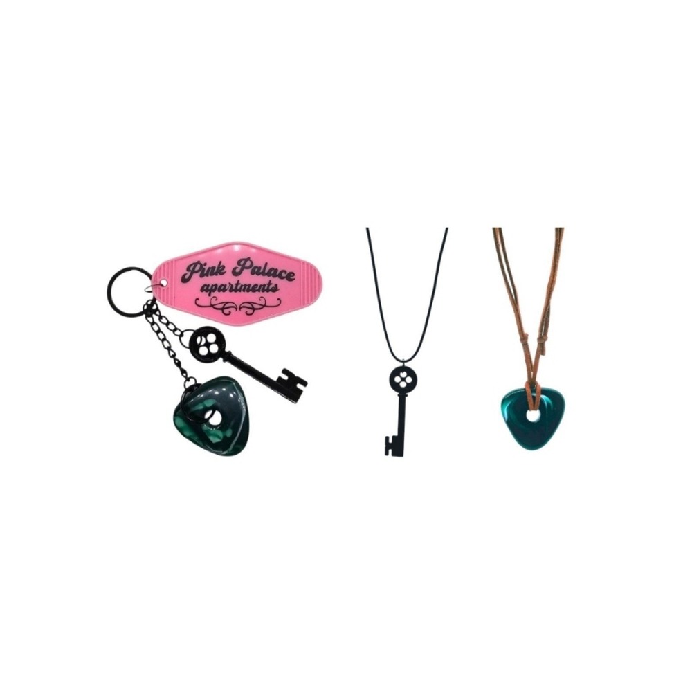 SET Of 3! Coraline Keychain and 2 Necklaces
